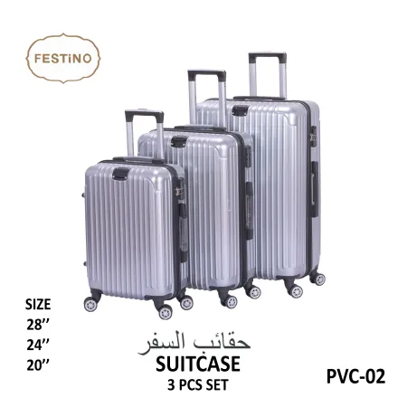 FESTiNO Hard Cabin Travel Suitcase 3pcs Set  - PVC