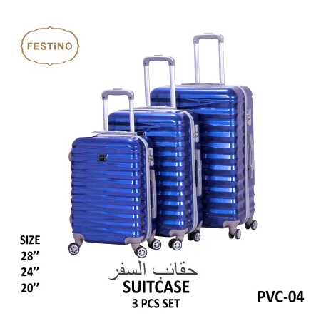 FESTiNO Hard Cabin Travel Suitcase 3pcs Set  - PVC