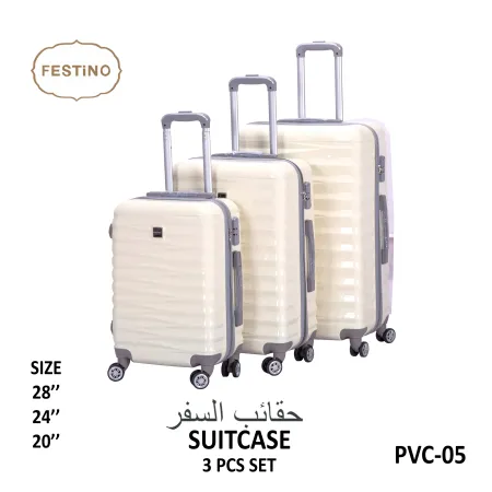 FESTiNO Hard Cabin Travel Suitcase 3pcs Set  - PVC